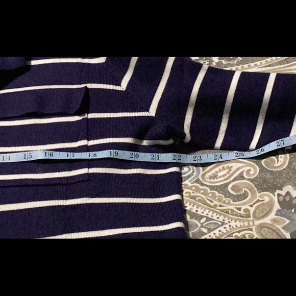 Knit stripped long sleeve button down cardigan - Picture 5 of 7